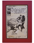 Bill Sienkiewicz Original Hand-Drawn Cover Art for ''Comet Man #5'' -- With a Guest Appearance of ''The Thing'' and ''Mister Fantastic'' From ''Fantastic Four''